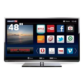 Smart TV LED 48" Full HD Toshiba 48L5400 com Conversor Digital Integrado, Wi-Fi, Entradas HDMI e USB