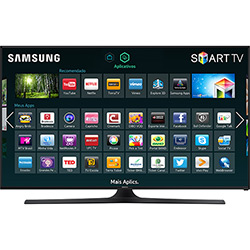 Smart TV LED 48" Samsung UN48J5300AGXZD Full HD com Conversor Digital 2 HDMI 2 USB Wi-Fi 120Hz