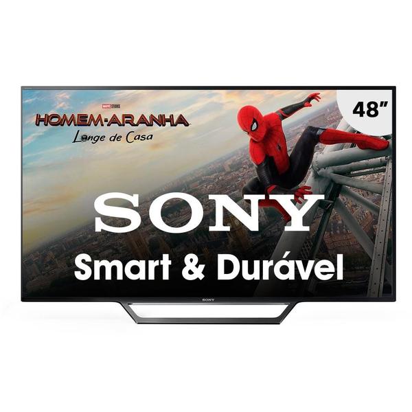 Smart TV LED 48" Sony KDL-48W655D Full HD com Wi-Fi 2 USB 2 HDMI Motinflow 240 e X-Reality PRO