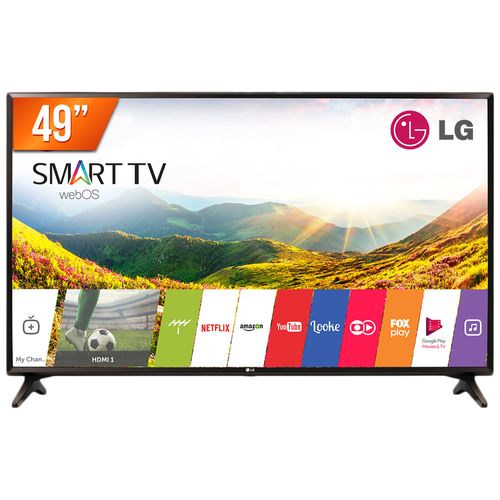 Smart TV LED 49'' Full HD LG 49LJ5500 2 HDMI USB Wi-Fi Integrado Conversor Digital