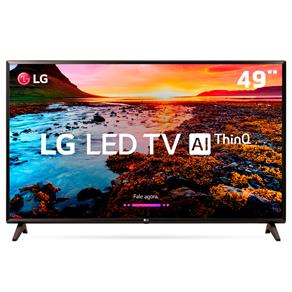 Smart TV LED 49" Full HD LG 49LK5750PSA com IPS, Inteligência Artificial ThinQ AI, WI-FI, Processador Quad Core, HDR 10 Pro, HDMI e USB