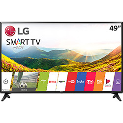 Smart TV LED 49" LG 49LJ5500 Full HD Conversor Digital Wi-Fi Integrado 1 USB 2 HDMI WebOS 3.5 Sistema de Som Virtual Surround Plus