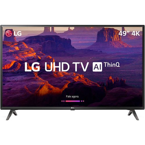 Tudo sobre 'Smart TV LED 49 LG Ultra HD 4k com Suporte de Parede 3 HDMI 2 USB Wi-Fi ThinQ AI WebOS 4.0 60Hz Inteligencia Artificial'