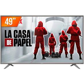 Smart TV LED 49" Semp 49SK6200 Ultra HD 4k, Wi-Fi, 2 USB, 3 HDMI, Netflix, Youtube
