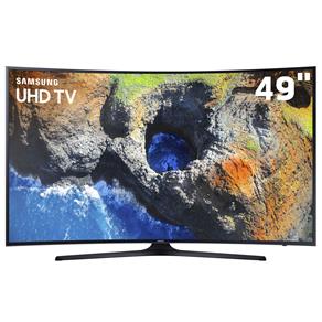Smart TV LED 49" UHD 4K Curva Samsung 49MU6300 com HDR Premium, Plataforma Smart Tizen, Smart View, Espelhamento de Tela, Steam Link, 3 HDMI e 2 USB