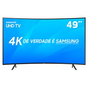 Smart TV LED 49" UHD 4K Curva Samsung 49NU7300 com HDR Premium, Wi-Fi, Processador Quad-core, Espelhamento de Tela, Plataforma Smart Tizen, HDMI e USB