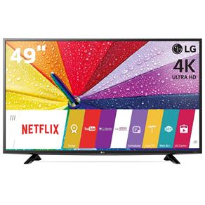 Smart TV LED 49" Ultra HD 4K LG 49UF6400 com Sistema WebOS, Wi-Fi, Painel IPS, Smart Share, Entradas HDMI e Entrada USB