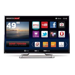 Smart TV LED 49" Ultra HD 4K Toshiba 49L7400 com Conversor Digital Integrado, Wi-Fi, Entradas HDMI e USB