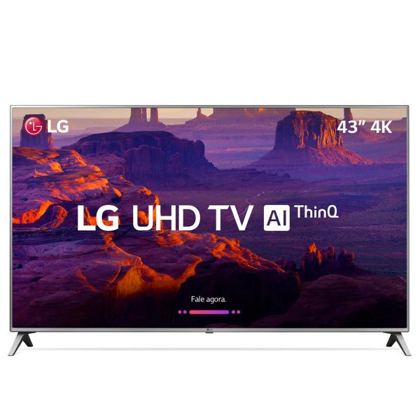 Smart TV LED 4K UHD 43" LG UK6520 com WebOS e IA