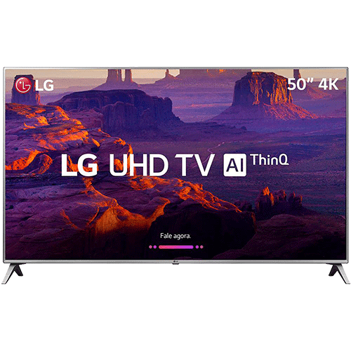 Tudo sobre 'Smart TV LED 50" LG 50UK6510 Ultra HD 4k com Conversor Digital 4 HDMI 2 USB Wi-Fi ThinQ AI WebOS 4.0 60Hz Inteligencia Artificial - Prata'