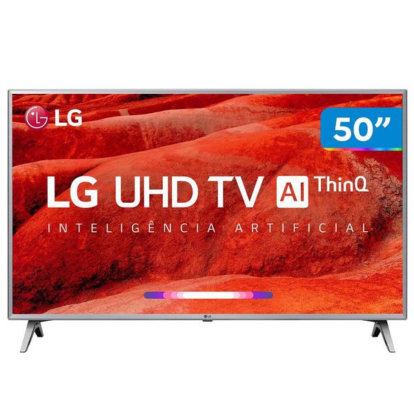 Smart TV LED 50 LG Inteligência Artificial 4 HDMI 2 USB 50UM7510PSB Wi-Fi HDR