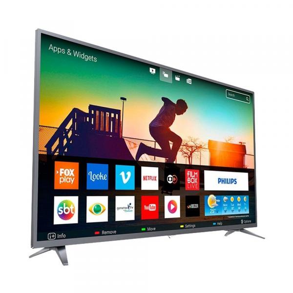 Smart TV LED 50" Philips 50PUG6513/78, 4K UHD, WI-FI, 2 USB, 3 HDMI, Sleep Timer, 60Hz