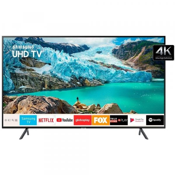 Smart TV LED 50" Samsung UN50RU7100GXZD, 4K HDR, Wi-Fi, USB, HDMI, Bluetooth, 60Hz