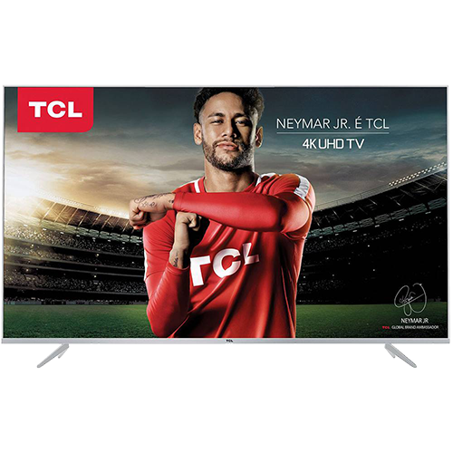 Smart TV LED 50" TCL P6US Ultra HD 4K HDR com Conversor Digital 3 HDMI 2 USB Wi-Fi Integrado