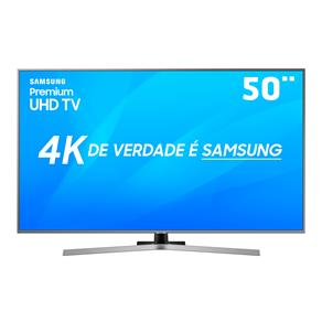 Smart TV LED 50" UHD 4K Samsung 50NU7400 com HDR Premium, Bixby, Controle Remoto Único, Visual Livre de Cabos, Processador Quad-Core, HDMI e USB