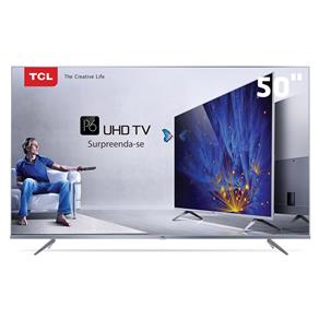 Smart TV LED 50" UHD 4K TCL P65US com Wi-Fi, Entrada HDMI e USB, Ginga, HDR, Receptor Integrado e Controle