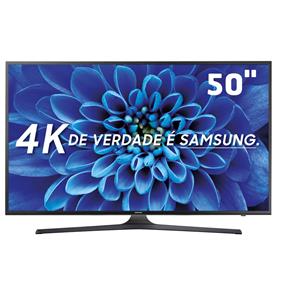 Smart TV LED 50" Ultra HD 4K Samsung 50KU6000 com HDR Premium, Quadcore, Upscaling, Wi-Fi, Entradas HDMI e USB