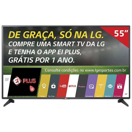 Smart Tv Led 55" 55lh5750 Lg, Full Hd Hdmi Usb Painel Ips e Wi-Fi Integrado