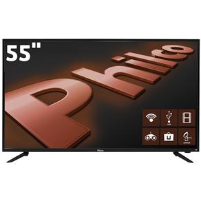 Smart TV LED 55" Full HD Philco PH55A17DSGWA com Android, Wi-Fi, GINGA, Som Surround, Progressive Scan, Entradas HDMI e USB
