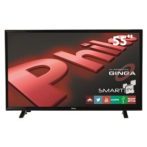 Smart TV LED 55" Full HD Philco PH55E20DSGWA com Android, Wi-Fi, ApToide, Som Surround, PVR, Entradas HDMI e USB