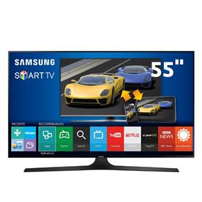 Smart TV LED 55" Full HD Samsung 55J6300 com Connect Share Movie, Screen Mirroring, Função Festa, Wi-Fi, Entradas HDMI e USB