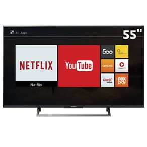 Smart TV LED 55" HDR Ultra HD 4K Sony KD-55X705E BR6 com YouTube Integrado, HDMI e USB