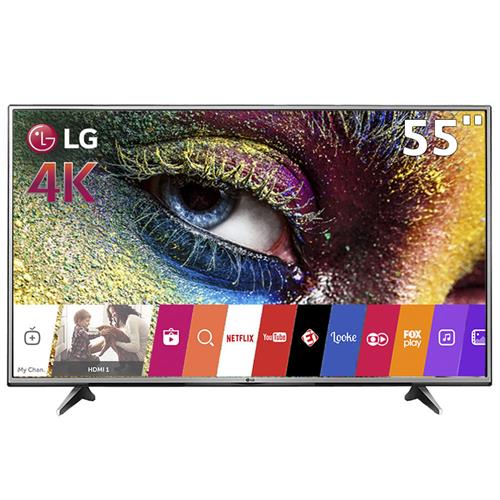 Smart TV LED 55" LG 55UH6150 WebOS 3.0 Ultra HD Painel IPS 4k Wi-Fi USB HDMI com Upscaler 4K HDR Pro Ultra Surround