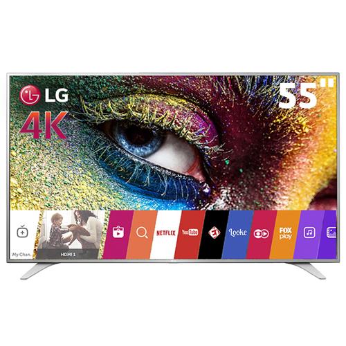 Smart TV LED 55" LG 55UH6500 Ultra HD 4K com Conversor Digital Wi-Fi HDR Pro ULTRA Slim 2 USB 3 HDMI