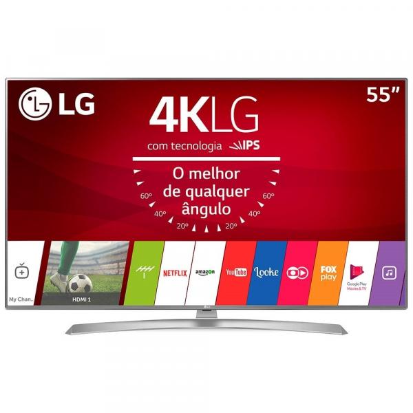 Smart TV LED 55 LG 55UJ6545 4K Ultra HD HDR, USB, HDMI, Wi-Fi