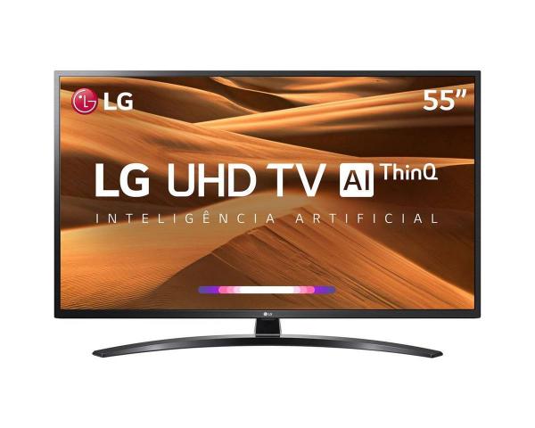 Smart TV LED 55" LG UHD 4K ThinQ AI TV HDR Ativo WebOS 4.5 4 HDMI 2USB