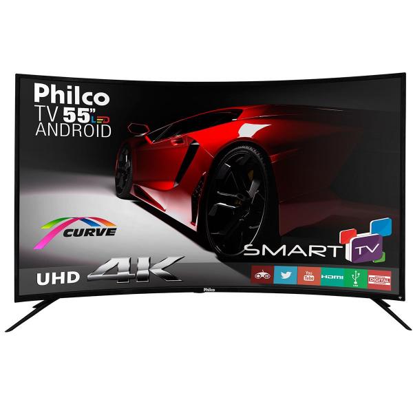 Smart TV LED 55" PH55A16DSGWA Curve 4K Philco