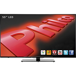 Smart TV LED 55'' Philco PH55E51DSGW Full HD com Conversor Digital Wi-Fi 3 HDMI 1 USB 60Hz