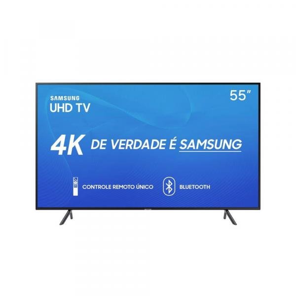 Smart TV LED 55 Polegadas Samsung UN55RU7100GXZD Ultra HD 4K Conversor 3 HDMI 2 USB Wi-Fi Bluetooth