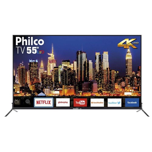 Smart Tv Led 55" PTV55Q50SNS Ultrahd 4K USB HDMI 60hz Philco