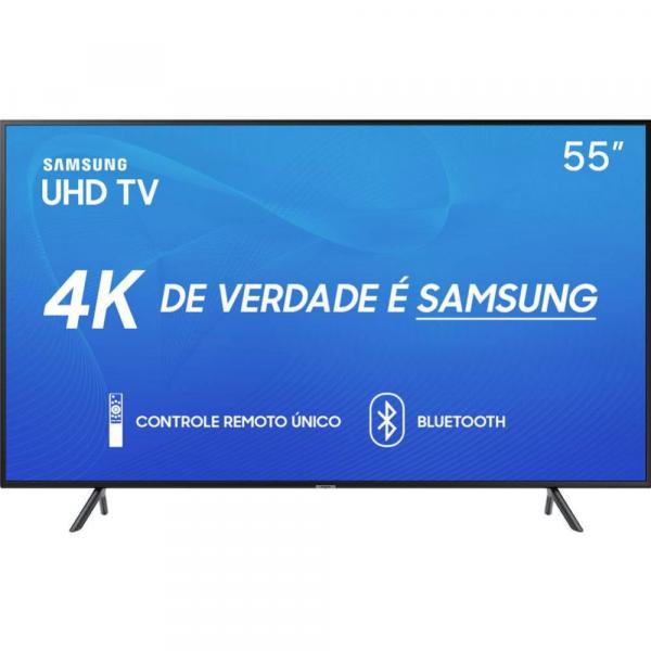 Smart Tv Led 55" Samsung 55ru7100 Ultra Hd 4k com Conversor Digital 3 Hdmi 2 Usb Wi-fi Visual Livre de Cabos Controle Remoto Único e Bluetooth