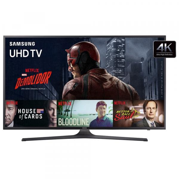 Smart TV LED 55 Samsung UN55KU6000 UHD 4K Series 6 - Wi-Fi, HDMI, USB, Motion Rate 120Hz