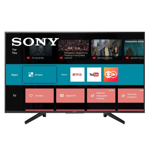 Smart Tv Led 55" Sony 4k Hdr Kd-65x755f com Wi-Fi, 3 USB, 3 Hdmi, Motionflow Xr 240, X-reality e X-protection Pro