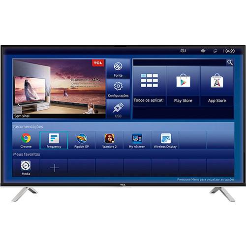 Smart TV LED 55" TCL L55E5800US Ultra HD 4K com Conversor Digital HDMI USB