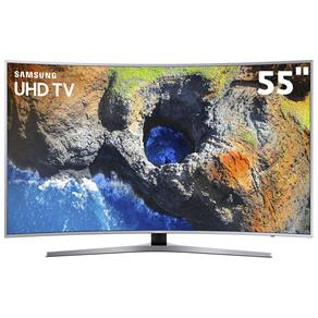 Smart TV LED 55" UHD 4K Curva Samsung 55MU6500 com HDR Premium, Plataforma Smart Tizen, Controle Remoto Único, Design 360, Smart View, HDMI e USB
