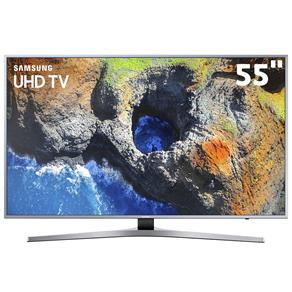 Smart TV LED 55" UHD 4K Samsung 55MU6400 com HDR Premium, Plataforma Smart Tizen, Controle Remoto Único, Design 360, Smart View, HDMI e USB