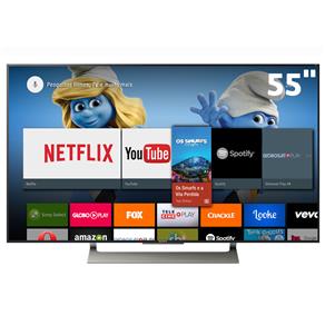 Smart TV LED 55" UHD 4K Sony BRAVIA XBR-55X905E com Android, X-tended Dynamic Range PRO, HDR, MotionFlow XR, Super Bit Mapping, ClearAudio, HDMI e USB