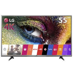 Smart TV LED 55" Ultra HD 4K LG 55UH6150 com Sistema WebOS, Wi-Fi, Painel IPS, HDR Pro, Upscaler, Entradas HDMI e Entrada USB