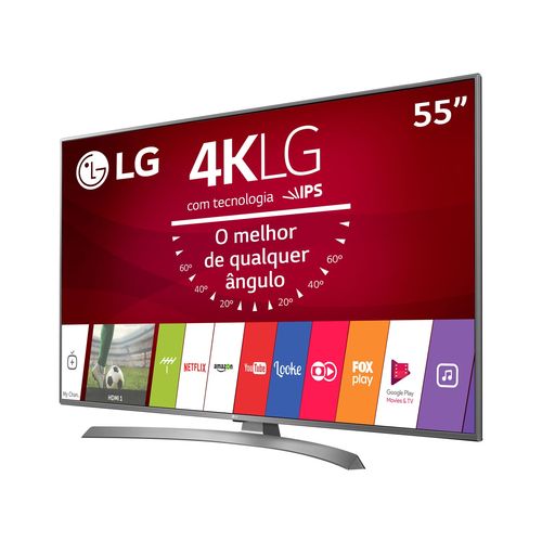 Smart Tv Led 55" Ultra HD 4K Lg 55UJ6585 Wi-Fi, Hdmi e USB