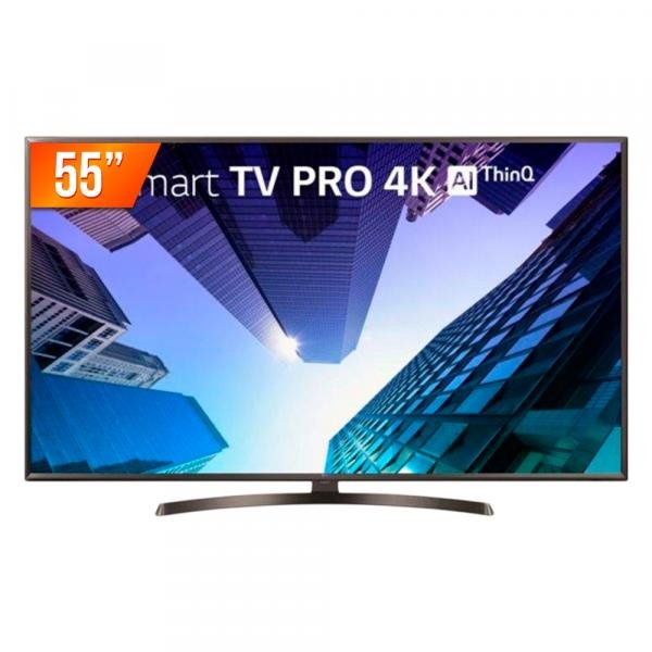 Smart TV LED 55" Ultra HD 4K LG 55UK631C HDMI USB Wi-Fi Conversor Digital Integrado