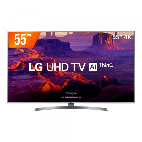 Smart TV LED 55" Ultra HD 4K LG 55UK6530 4 HDMI 2 USB Wi-Fi