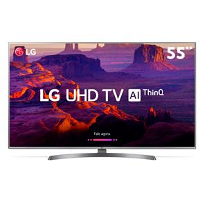 Smart TV LED 55" Ultra HD 4K LG 55UK6540PSB com IPS, Inteligência Artificial ThinQ AI, WI-FI, Processador Quad Core, HDR 10 Pro, HDMI e USB
