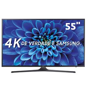 Smart TV LED 55" Ultra HD 4K Samsung 55KU6000 com HDR Premium, Quadcore, Upscaling, Wi-Fi, Entradas HDMI e USB
