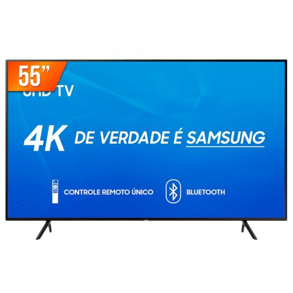 Smart TV LED 55'' Ultra HD 4K Samsung RU7100 3 HDMI 2 USB Wi-Fi