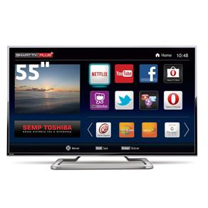 Smart TV LED 55" Ultra HD 4K Toshiba 55L7400 com Conversor Digital Integrado, Wi-Fi, Entradas HDMI e USB