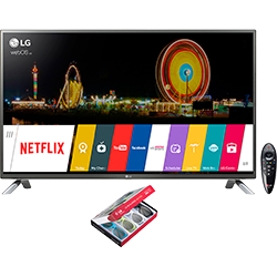 Smart TV LED 60" LG Cinema 3D 60LF6500 Full HD com Conversor Integrado 3 HDMI 3 USB Wi-Fi 120Hz + 4 Óculos 3D